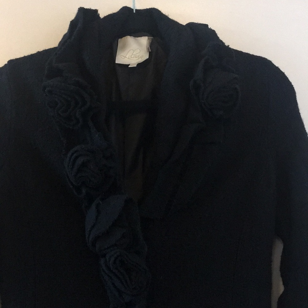 Wool Rosette Pea Coat! View 3